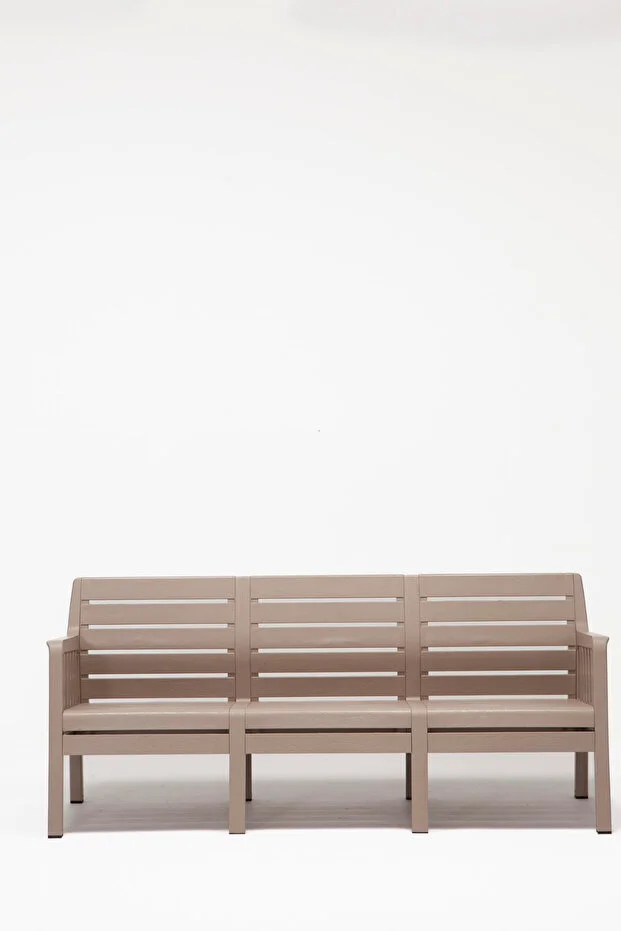 Lara 3'lü Mindersiz Koltuk Balkon&teras Bahçe Koltuk / Cappucino